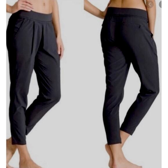 ATHLETA Interlude Ankle Lounge Pants - Black - Size 8 - Style # 983352 - Picture 3 of 7